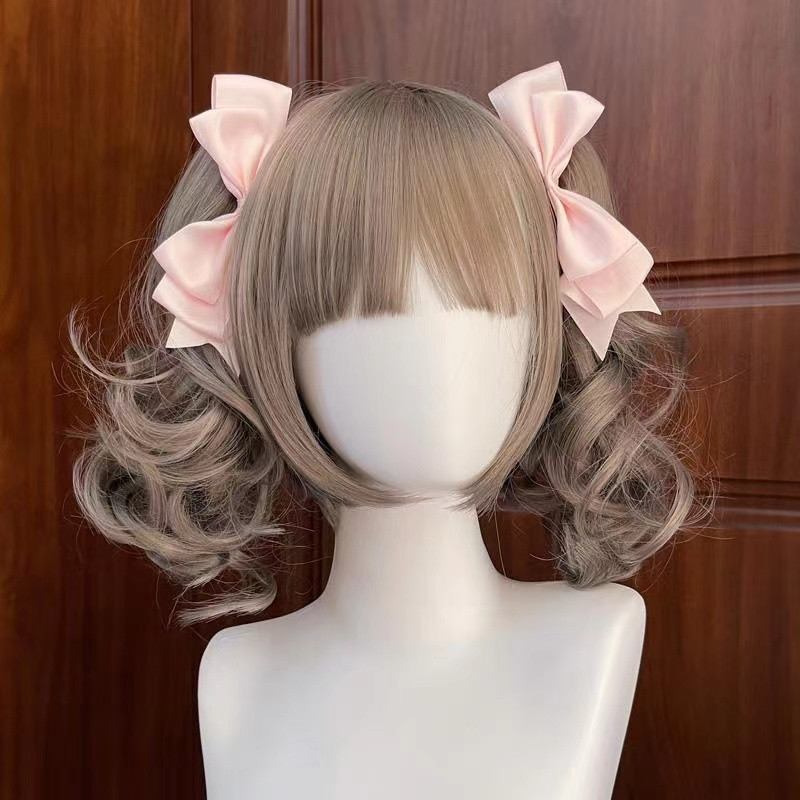 Fermaglio per capelli con fiocco fatto a mano Kawaii Anime Lolita Tornante Copricapo cosplay Accessorio per capelli uniforme JK Regali di Natale