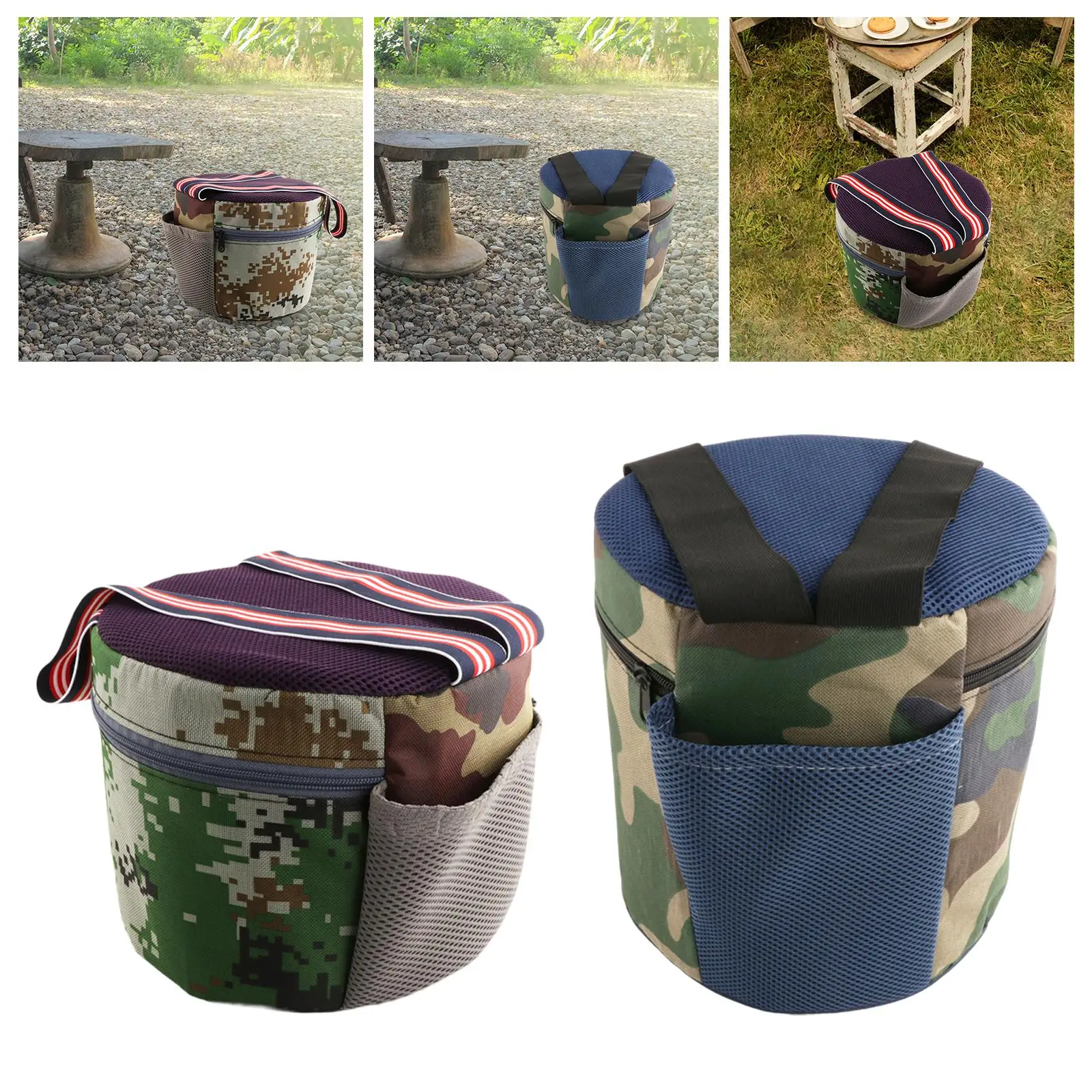 Banqueta de jardim portátil wearable multifuncional assento de jardinagem cadeira de capina para pesca em fazenda esportes ao ar livre quintal