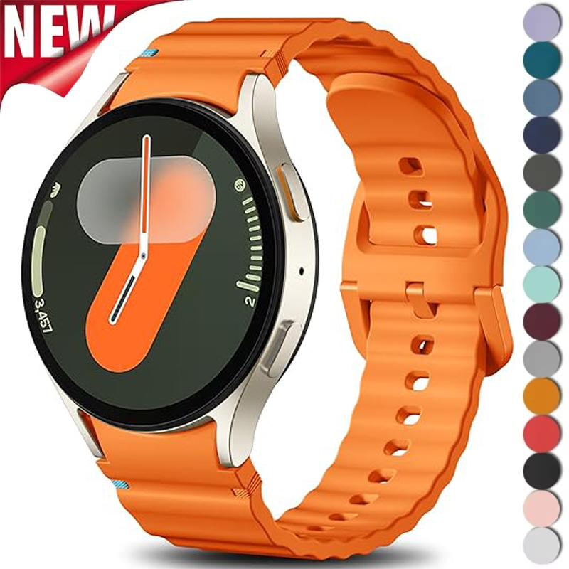 Per Samsung Galaxy Watch 7 Band FE/5 Pro/6/4 Classic 44mm 40mm No Gap Sport Cintura in silicone Bracciale Correa Galaxy Watch 7 Strap