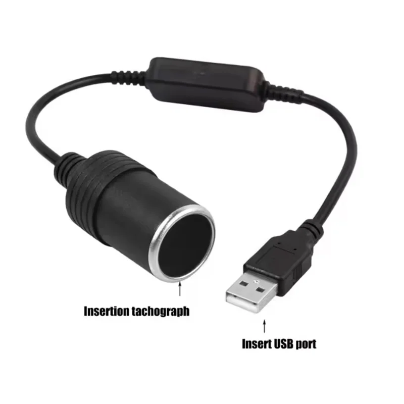 1pc 5V 2A USB Zu 12V Zigarette Leichter Buchse USB Männlich zu Weiblich Zigarette Leichter Adapter konverter Auto Elektronik Zubehör