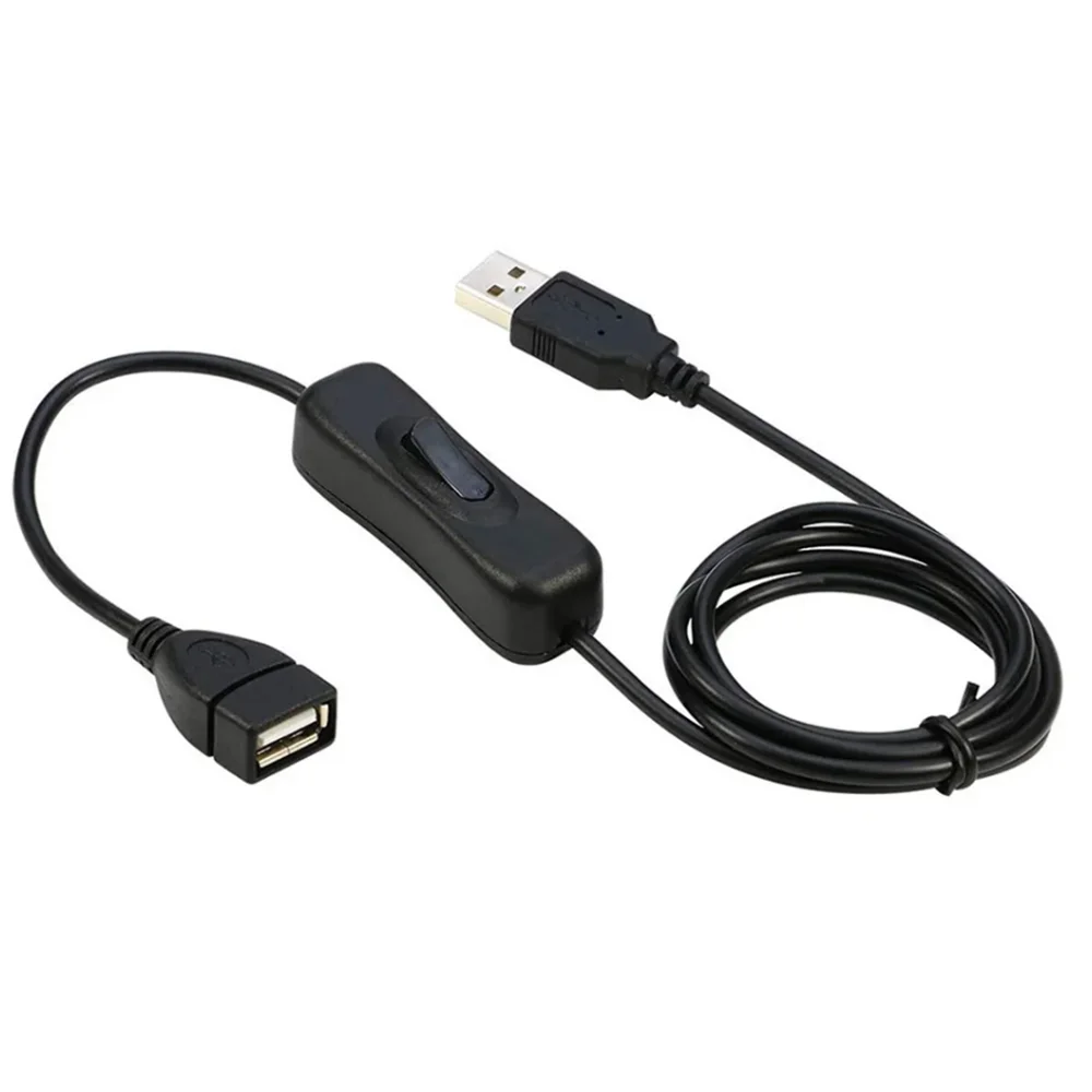 28 ซม.สาย USB พร้อมสวิตช์เปิด/ปิดสายเคเบิลสลับสําหรับ USB LED String USB Gadget แหล่งจ่ายไฟ USB อุปกรณ์เครื่องมือ