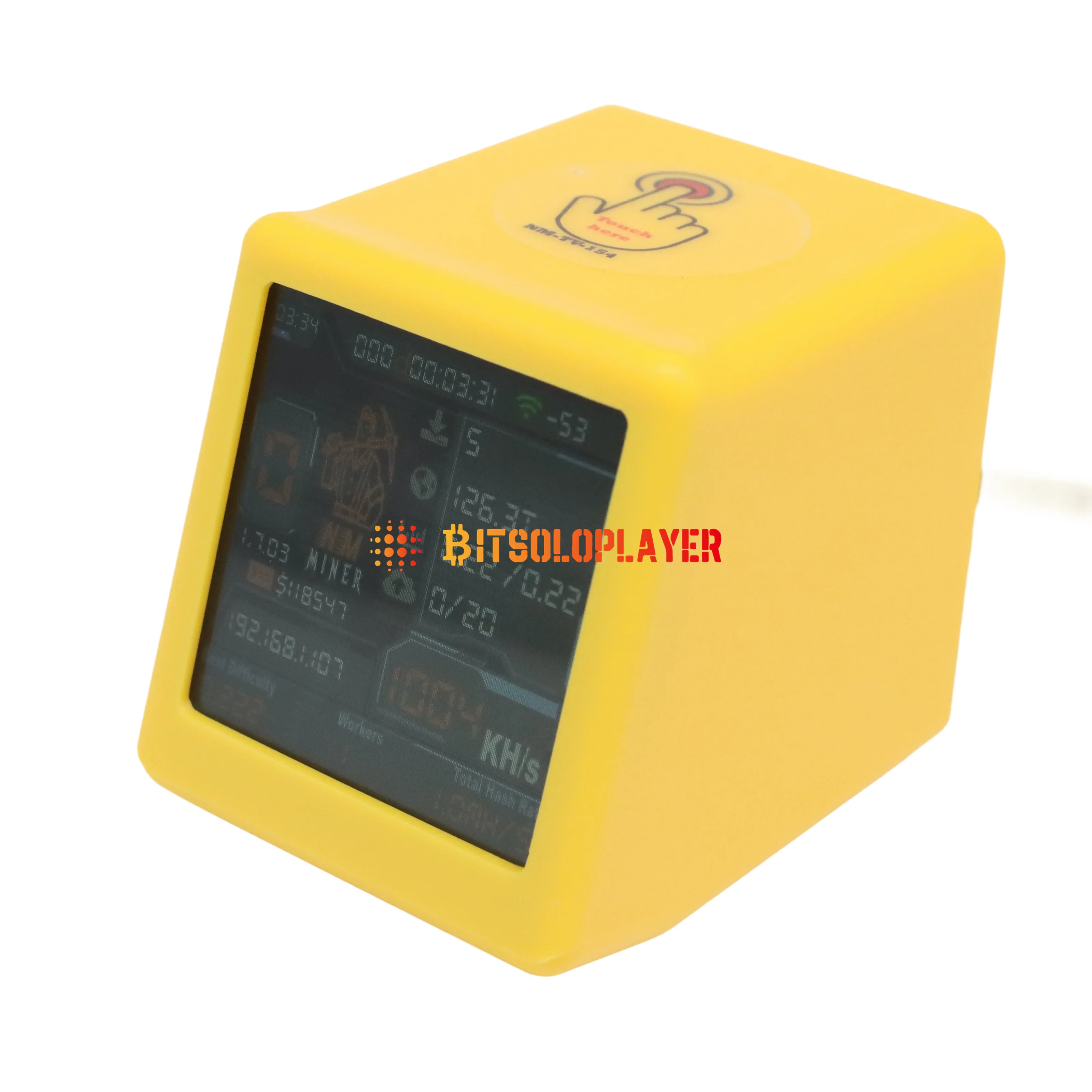 NMminer Smart TV 1060KH/s Nerdminer V2 ESP32 BTC SOLO Lottery Miner Inteligentny prezent domowy cichy Desktop Clock Miner