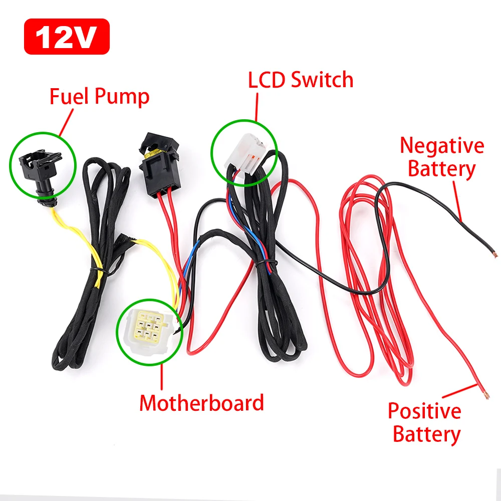 12V/24V Dual Voltage Bidirectional Remote 3KW 5KW Air Diesel Heater LCD Monitor Remote Panel Motherboard Heater Accessories