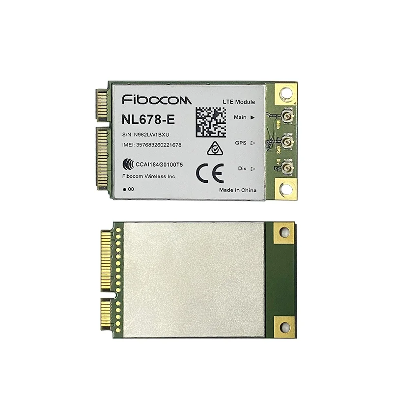 Оригинальный использованный модем 4G CAT6 NL678-E LTE Mini PCIe 3G 4G Fibocom Module Поддержка Openwrt для маршрутизатора Wi-Fi Работает в RU Европейской Азии