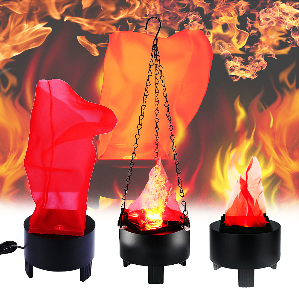 Lámpara Led de llama falsa, Mini Luz de llama de fuego parpadeante 3D, luz nocturna electrónica, enchufe EU/US/UK/AU, decoración interior para Halloween