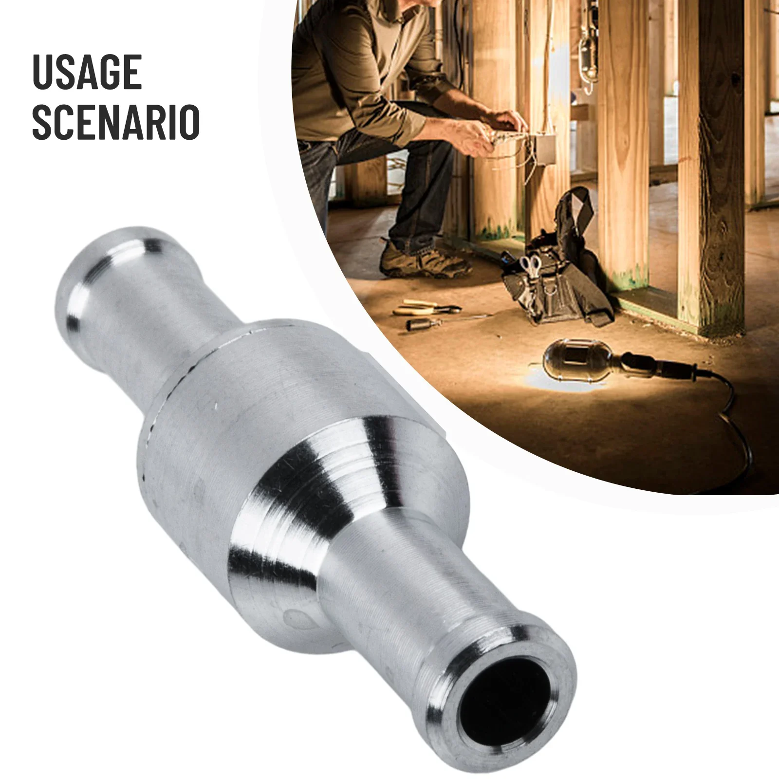 1pcs Non-Return Valve 6-12mm Inline Way Non-Return Check Valve Valves Valve Parts Auminium Fuel Water Gas Air Vacuum