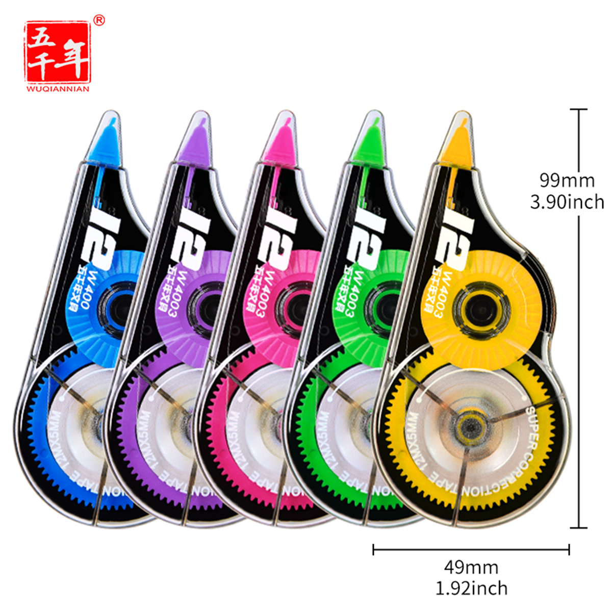 3/6pcs ขนาดใหญ่ความจุราคาไม่แพงบรรจุภัณฑ์-เรียบและสบายเทปซ่อม-เครื่องเขียนสําหรับนักเรียนโรงเรียนและสํานักงาน