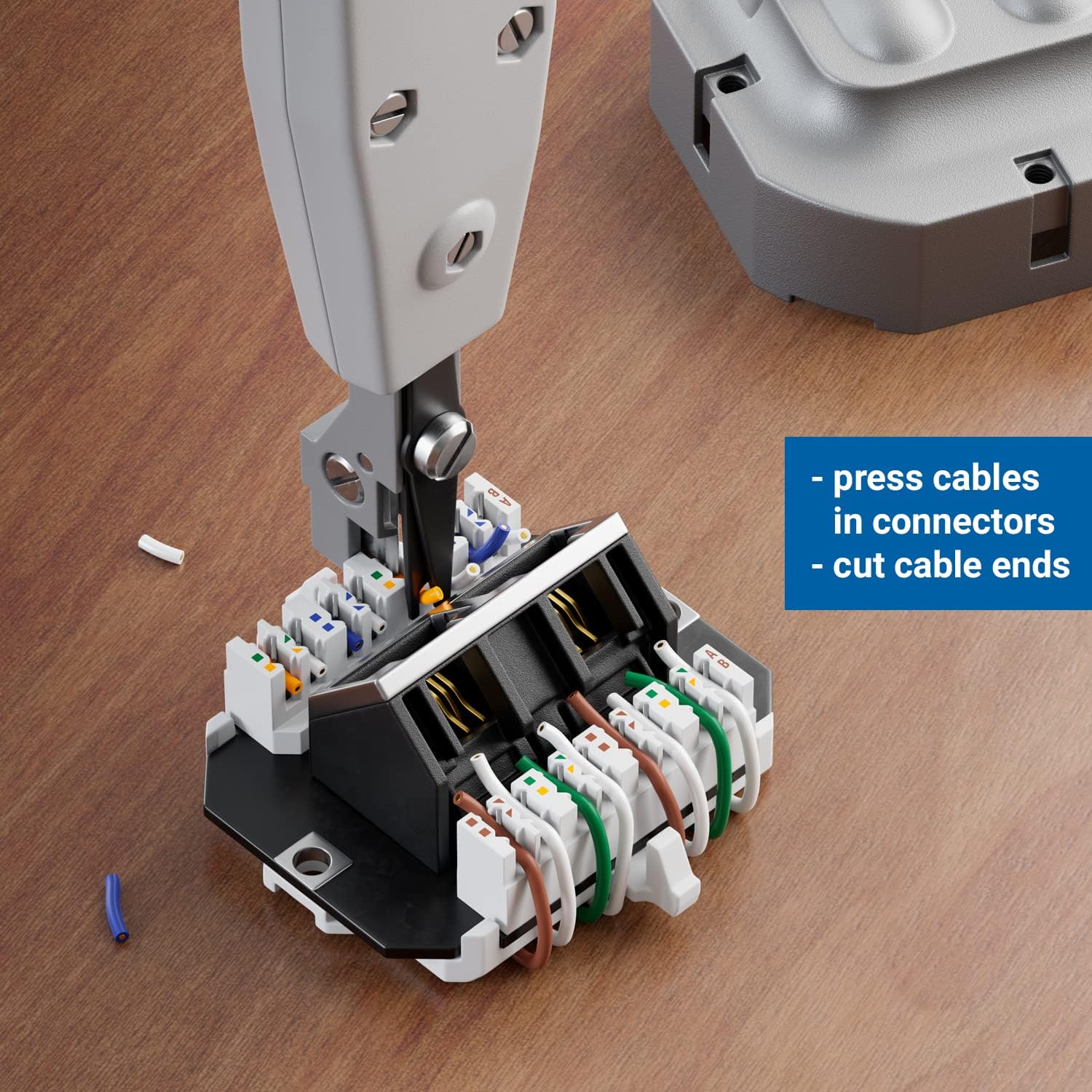 ZoeRax Ferramenta de perfuração 110 Cortador de fio Faca Alicate de telecomunicações para Rj45 Keystone Jack Cabo de rede Módulo de telefone Painel de remendo