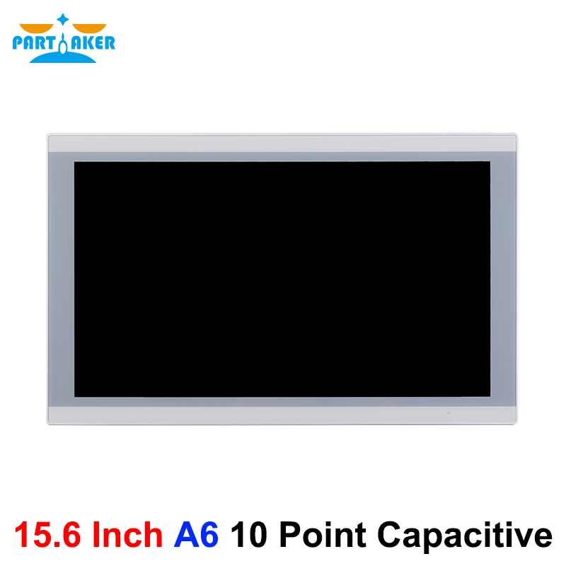 Partaker 15.6 Inch Embedded Industrial Touch Panel PC Capacitive Touch All In One Panel PC J1900 J6412 i3 i5 Processor