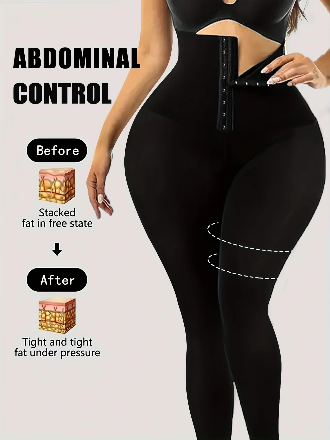 Leggings moldeadores de cintura alta para mujer, con cintura que aprieta y cintura y caderas que elevan el corsé.