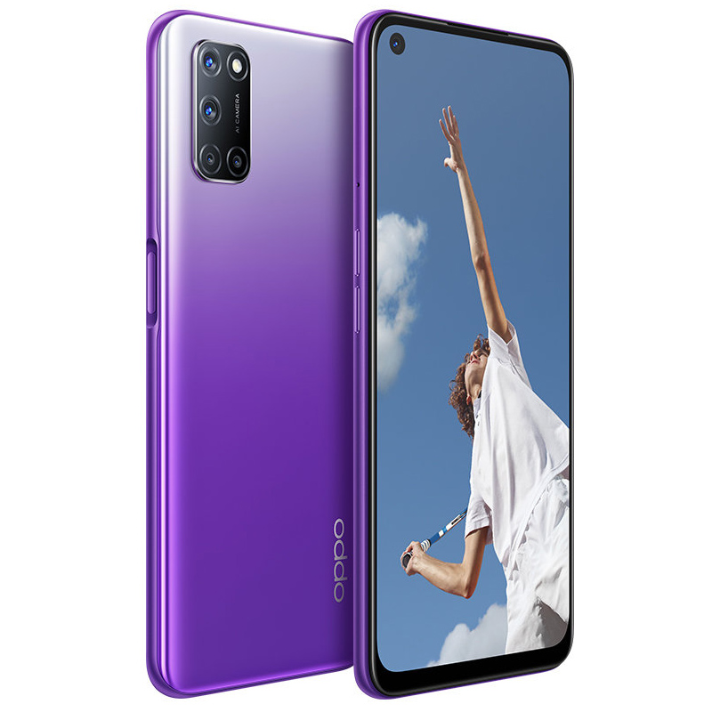 OPPO A92 smartphone Firmware Global 6,5 polegadas snapdragon 665 8GB 128GB impressão digital traseira telefone usado