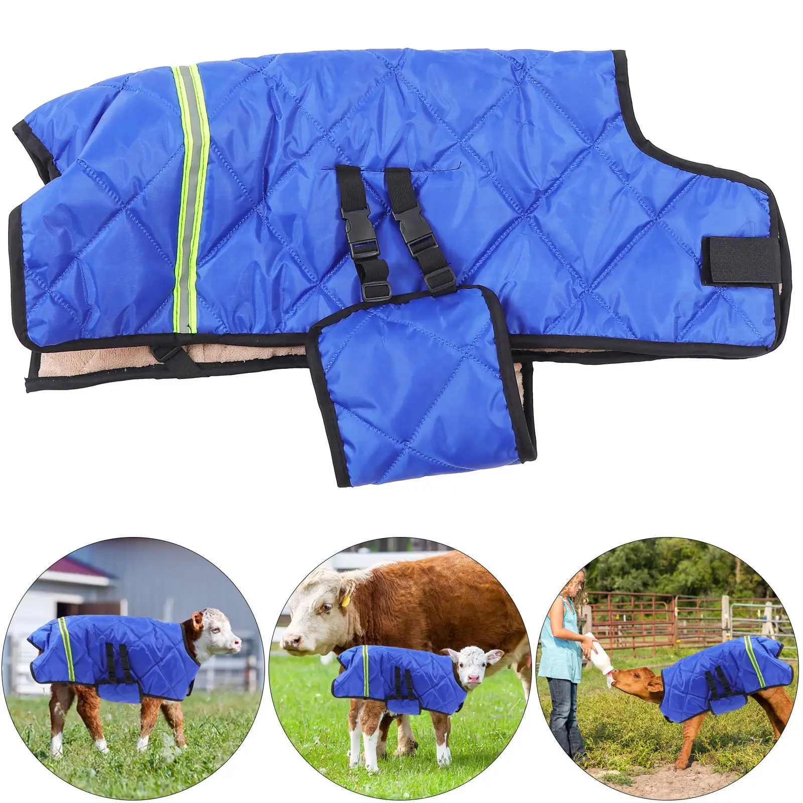 Kuh-Wadenweste, Kalb, Kälteschutz, Wadenwarme Kleidung, Bauernhof-Wadenweste, warme Kleidung, Wintermantel, warme Bekleidung, Weidear Supplies