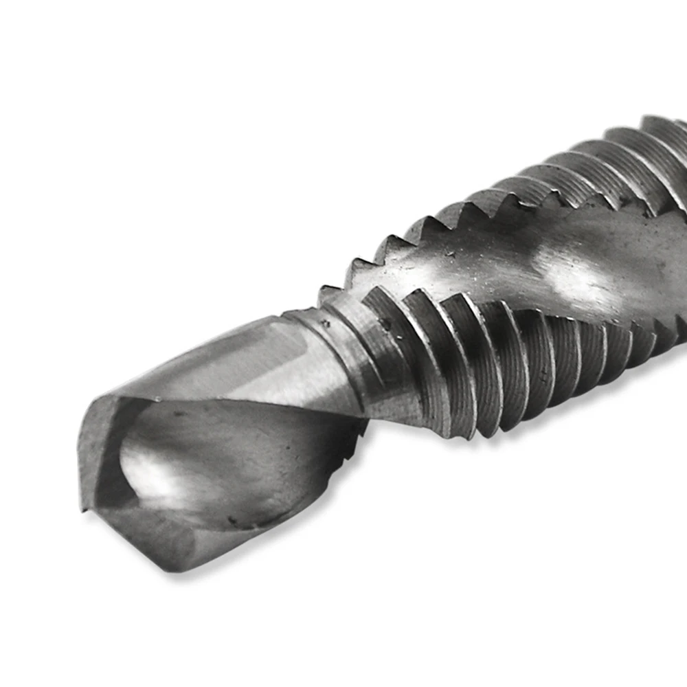 6pc Metric Composite Tap Natural Color Short Style Drilling and Tapping Integrated Machine Tap Hole Tapping and Chamfering Tool
