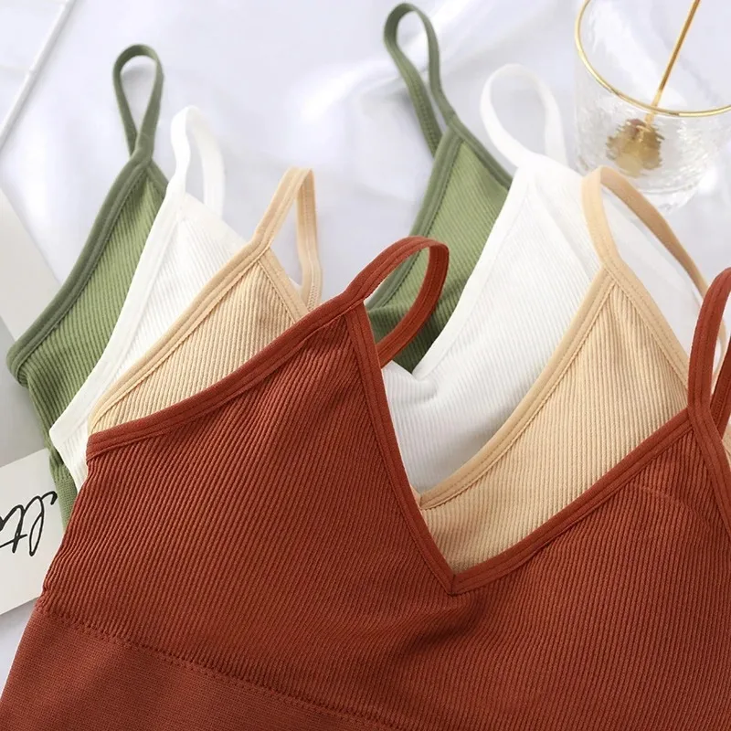 Mulheres sem costura push up sutiã bonito volta sutiãs de fitness topos sutiã bralette feminino tubo superior roupa interior bralet com almofada no peito