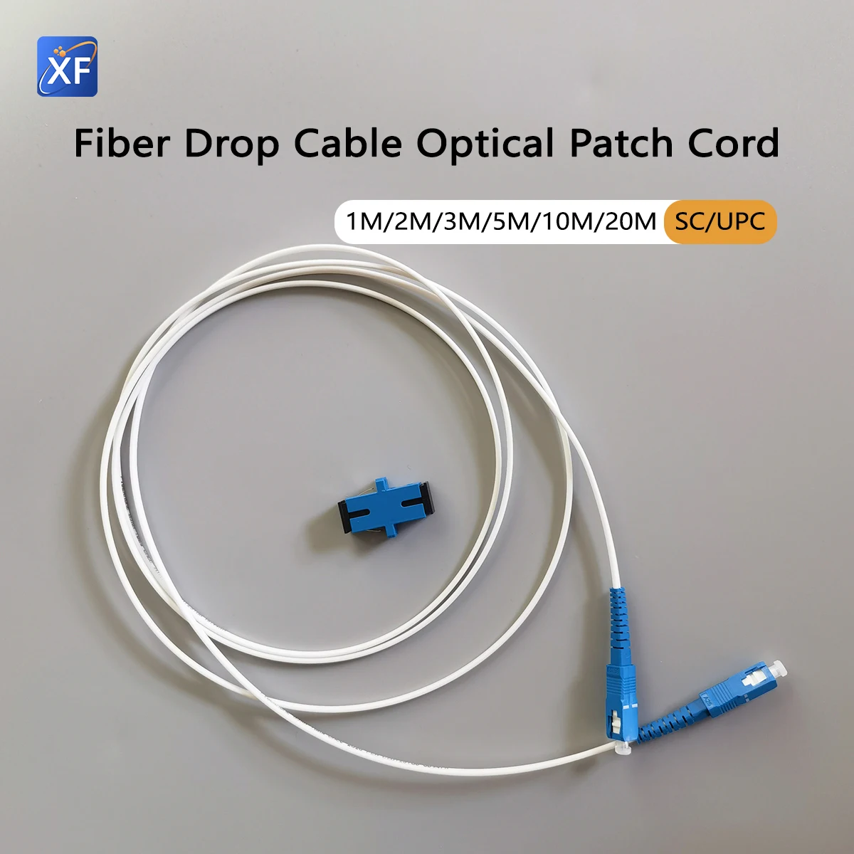 Cable de fibra óptica de 1M/2M/3M/5M/10M/20M Cable de conexión de fibra óptica Cable de fibra óptica blanca SC/UPC-SC/UPC Cable Fibra óptica Internet