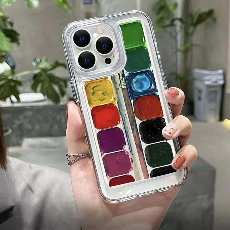 Casing ponsel lunak bening untuk Xiaomi, penutup pola pot cat artis 14 13T 12T Poco F6 F5 X5 X3 X6 M6 Pro F3, untuk Xiaomi 14T Pro 13 12 11 Lite 14 13T 12T