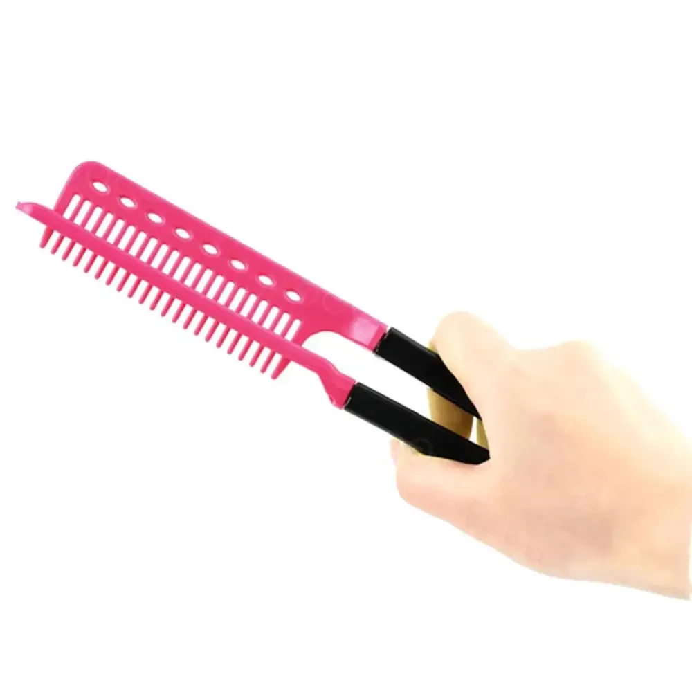 1 pçs dobrável tipo v alisador de cabelo escova diy ferramenta cabeleireiro pentes estilo cabelo natural curling pente cabelo