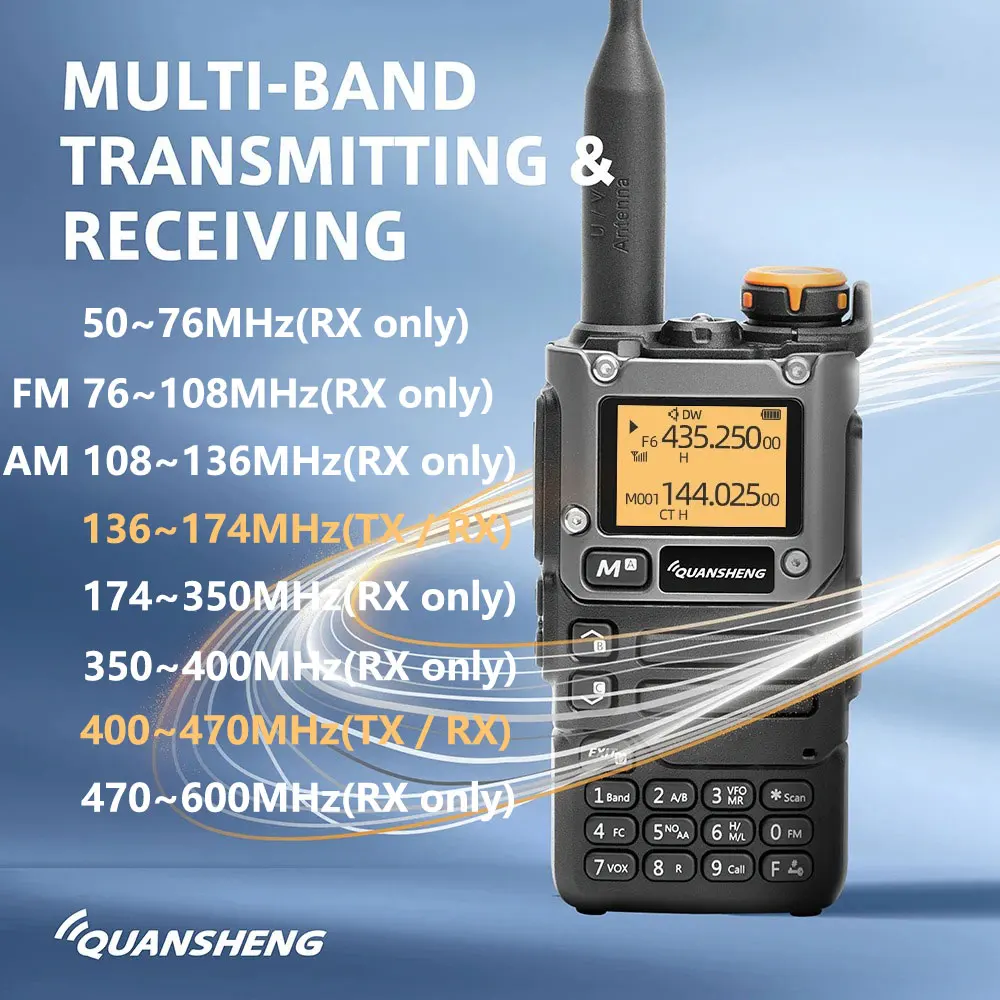 Quansheng UV K5 (8) Walkie Talkie Am Fm Two Way Radio Commutator Station Ham Wireless Set Long Range Receiver Quansheng UV-K6