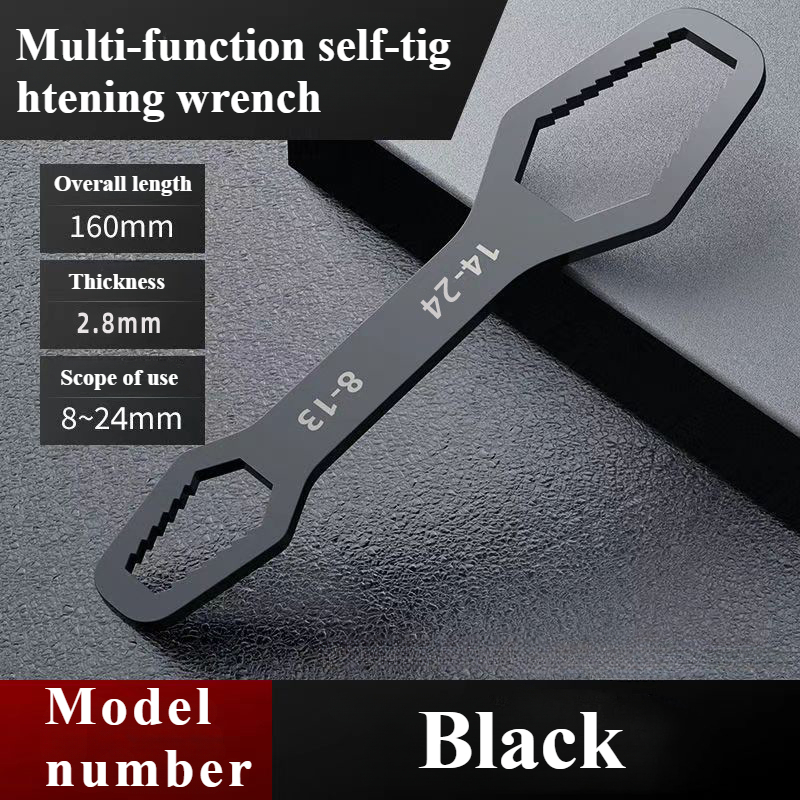 8-24mm Universal Torx Wrench Self-tightening Adjustable Glasses Wrench Board Double-head Torx Spanner Hand Tools for Factory