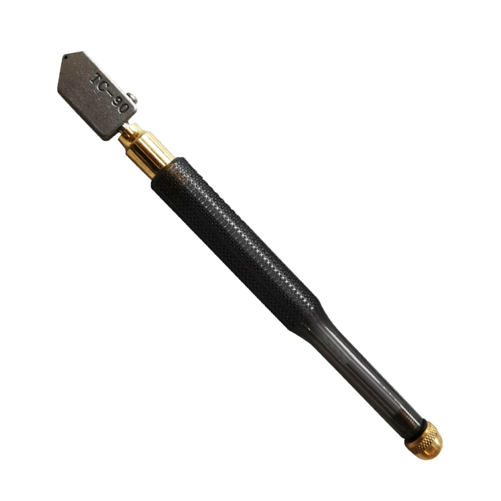 TC-90 เครื่องตัดกระจกหัวตัดเพชรใบมีดเหล็กตัดตรง Self-oiling 2-8 มม.Anti-Skid Handle สําหรับคู่มือเครื่องมือตัด