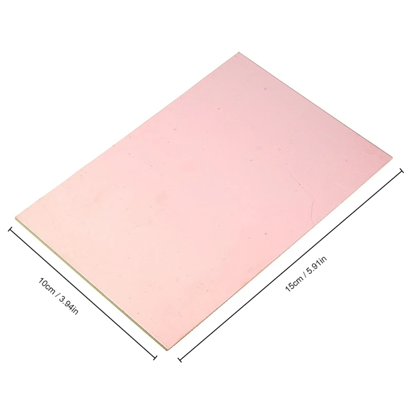 5 uds 10x15 FR4 fibra de vidrio revestimiento de cobre laminado 10*15cm PCB placa prototipo de doble cara DIY placa de circuito impreso laminada