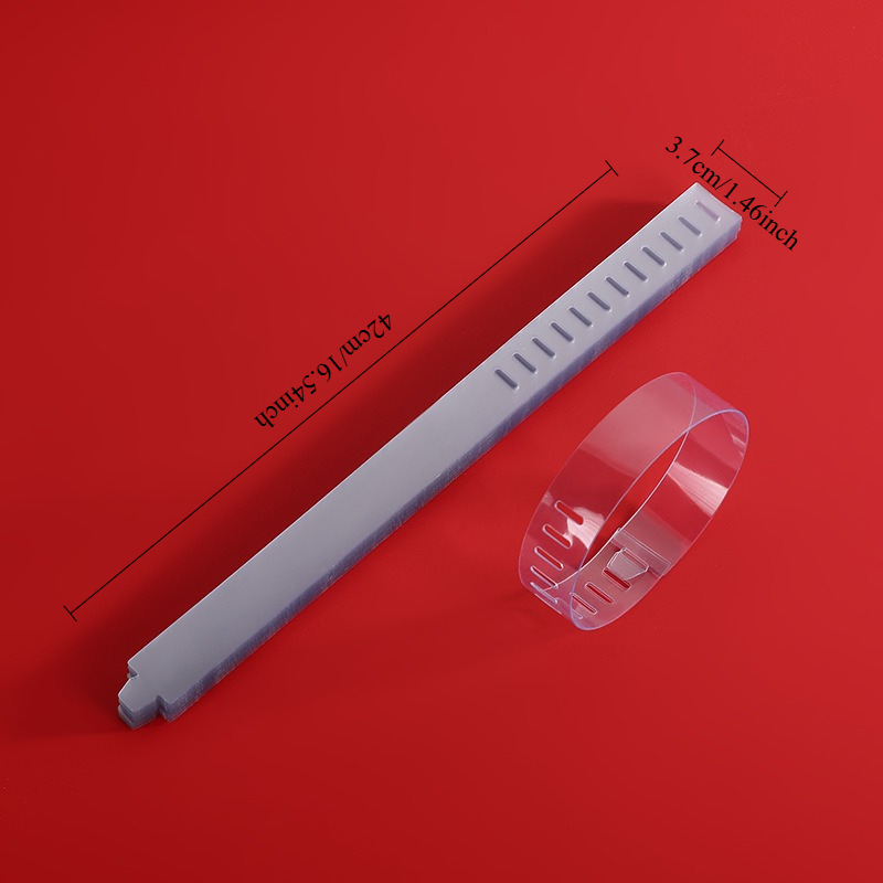 50 peças de colarinho de plástico permanece, acessórios de roupas transparentes