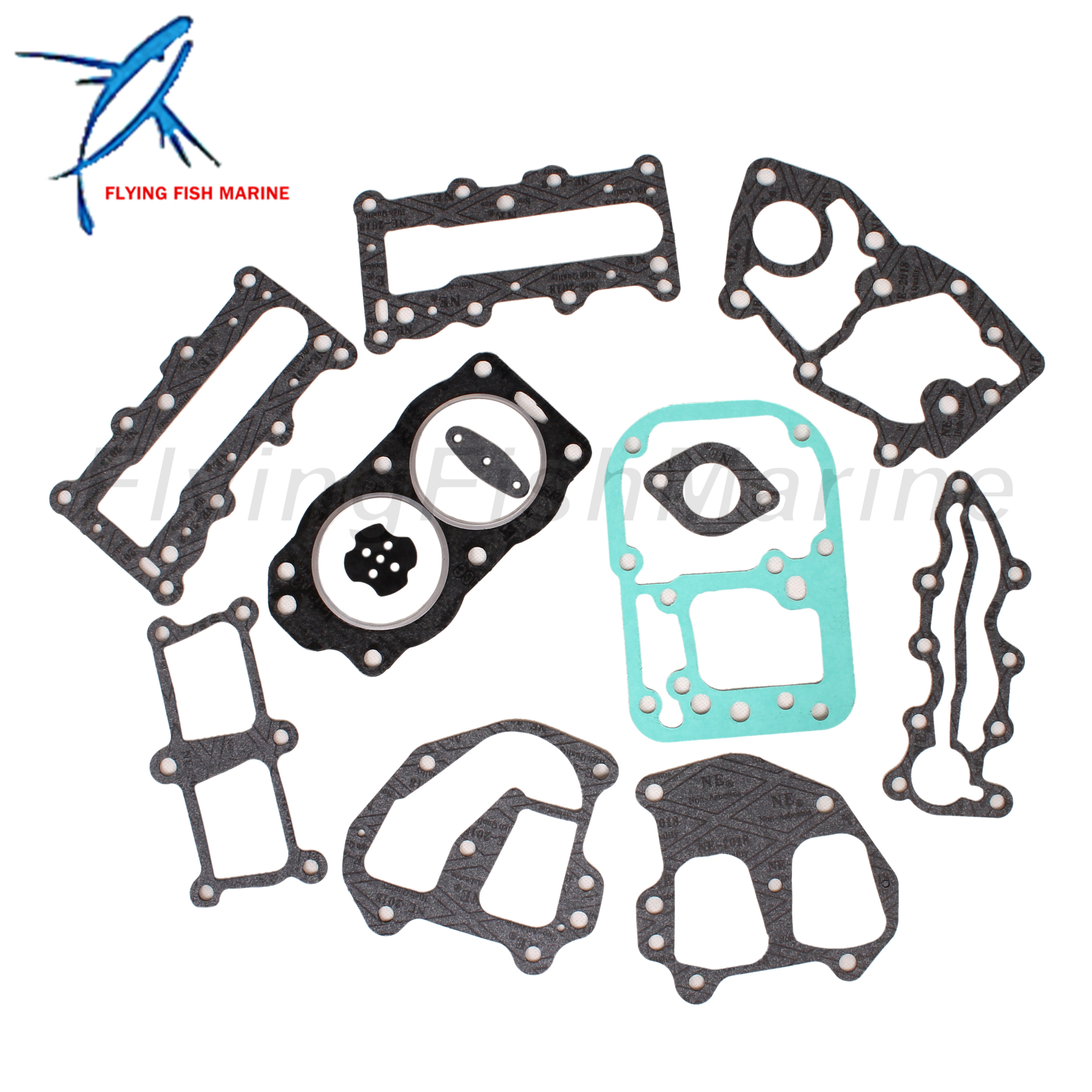 Kits de conjunto de gaxeta do motor de popa, cabeça de potência, junta Powerhead, Evinrude, Johnson, OMC, BRP, 9.9HP, 15HP, WSM 500-119, 436358, 0436358, 39353
