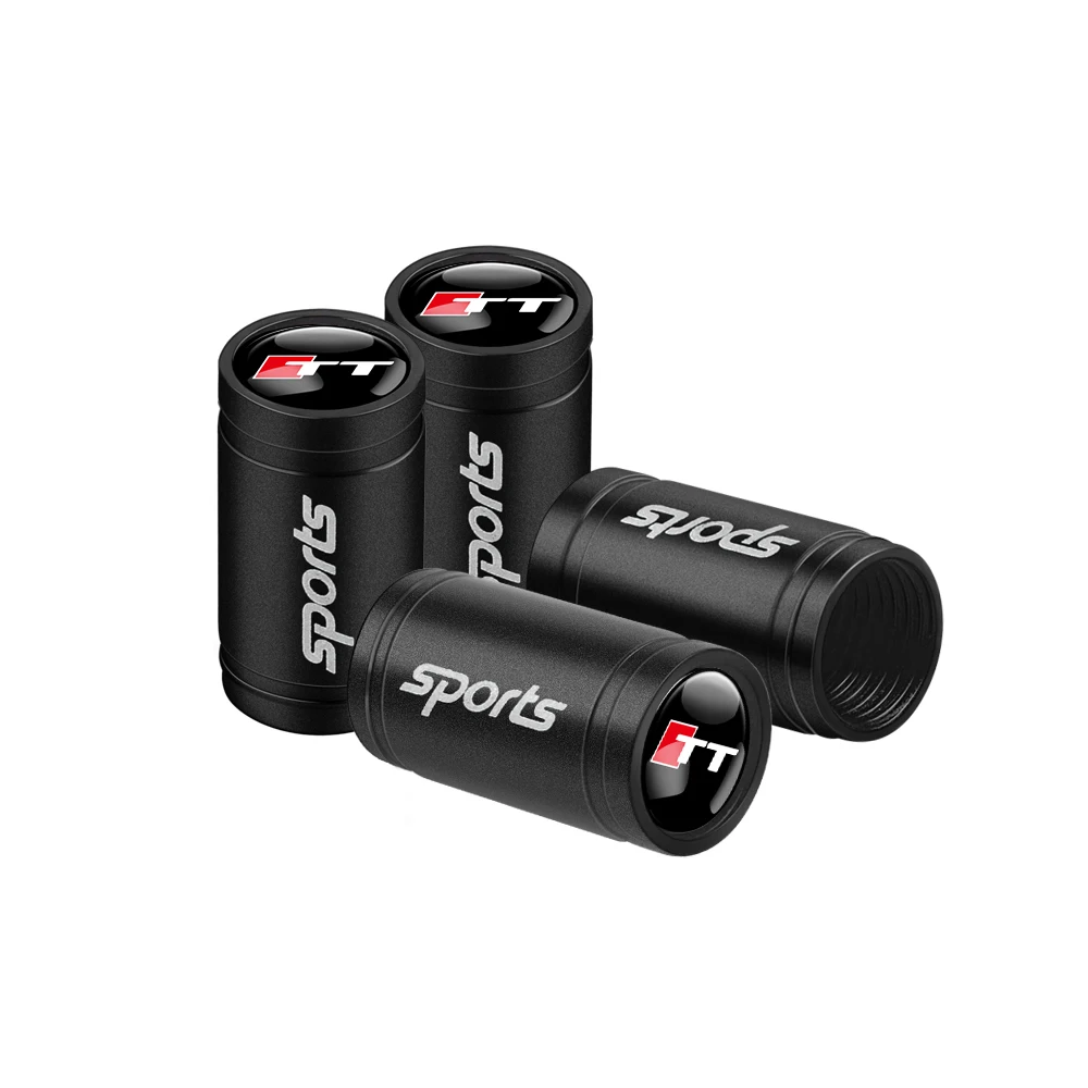 Car Wheel Tire Valve Caps Tyre Rim Stem Covers Airdust for OOOO Audi RS S SLINE A1 A3 8P A4 B5 B7 B8 A5 A6 C6 C7 A7 A8 Q3 Q5 Q7
