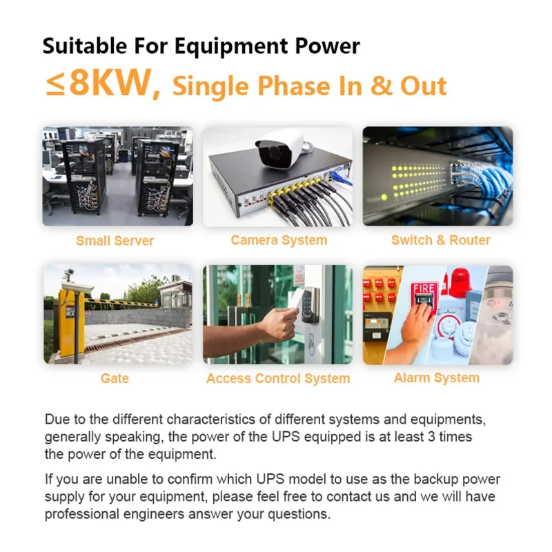 Cwups 1kva 800w Security Monitoring Single Phase Telecommunications Rack Mounted Online Ups For Cctv Camera System