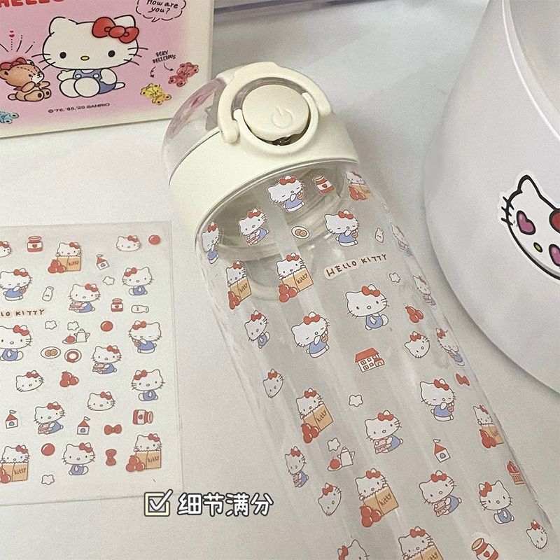 Hellokitty новая соломенная пластиковая чашка большой емкости для пары, студентов, милых девушек, студентов, чашка для питья, простая портативная чашка Ins, легкая чашка, подарок