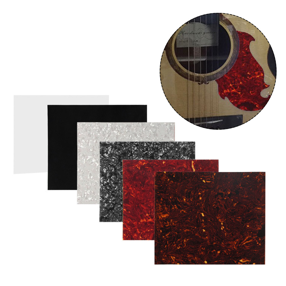 20cmx17cm DIY Acoustic Guitar Pickguard Celluloid Material Blank Sheet Self Adhesive Scratch Plate Colors Available