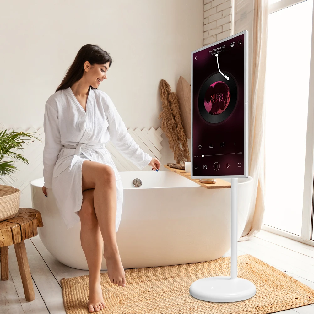 TV inteligente de 32 pulgadas, pantalla táctil, televisión inteligente, soporte pequeño, monitor interactivo de TV portátil, tableta Android HD Vertical