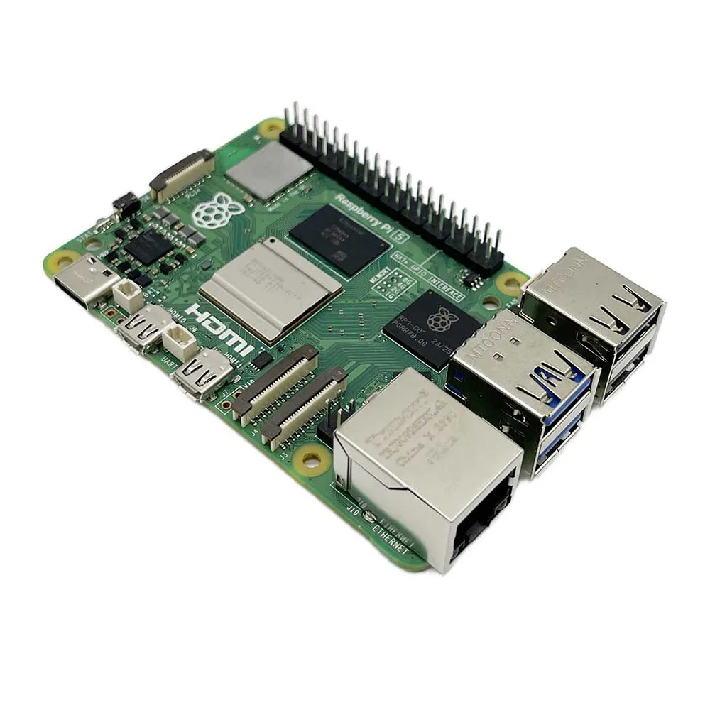 Raspberry Pi 5 2GB / 4GB / 8GB RAM ordenador de placa 2,4 GHz Cortex-A76 CPU VideoCore VII GPU caja opcional fuente de alimentación del ventilador para Pi5