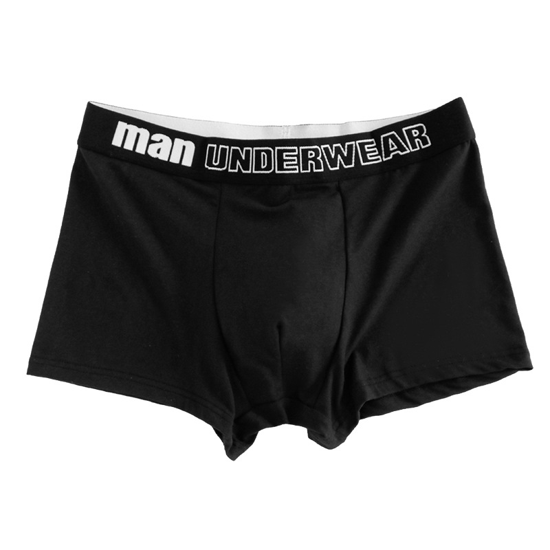 4 pçs/roupa interior masculina virilha interna antibacteriana confortável respirável meados de cintura roupa interior boxer shorts masculinos