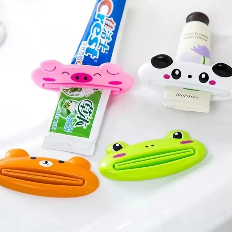ห้องน้ําบ้านหลอดผู้ถือกลิ้ง Squeezer เครื่องจ่ายยาสีฟันอเนกประสงค์ยาสีฟันหลอด Squeezers