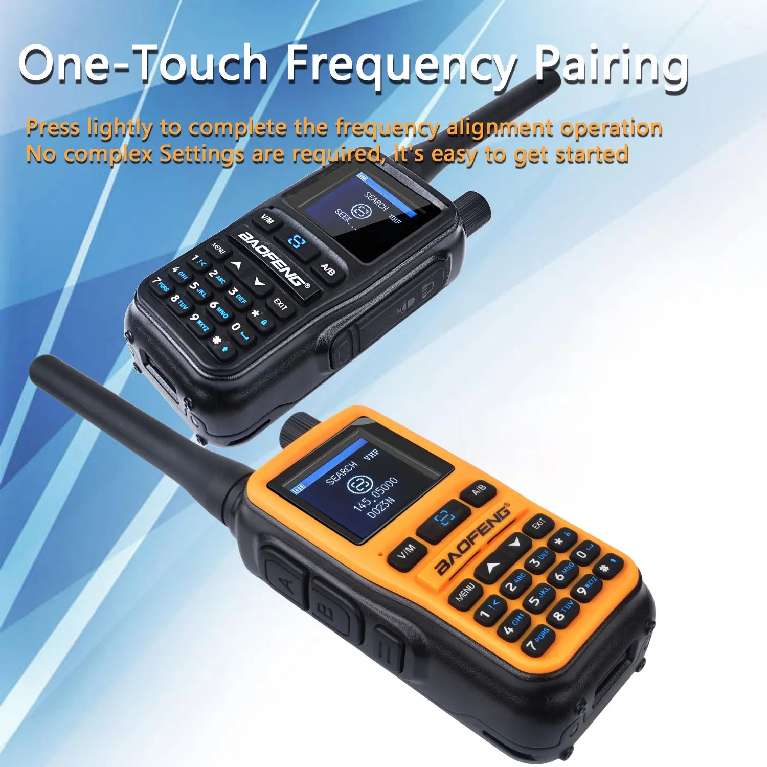 UV-5R mini Baofeng Walkie Talkie Multi-Band Type-C Carica 5W 1.4 "TFT Display a colori Doppio programma wireless PTT Mini Radio 5RMINI