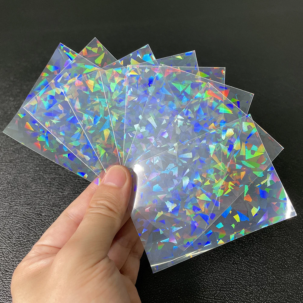 100 Chiếc Bảng Trò Chơi Thẻ Tay Trái Tim Ngọt Ngào Viền Trong Suốt Laser Rõ Ràng YGO PKM Ảnh Kpop Tấm Bảo Vệ Thương Mại Thẻ Shield bao Da