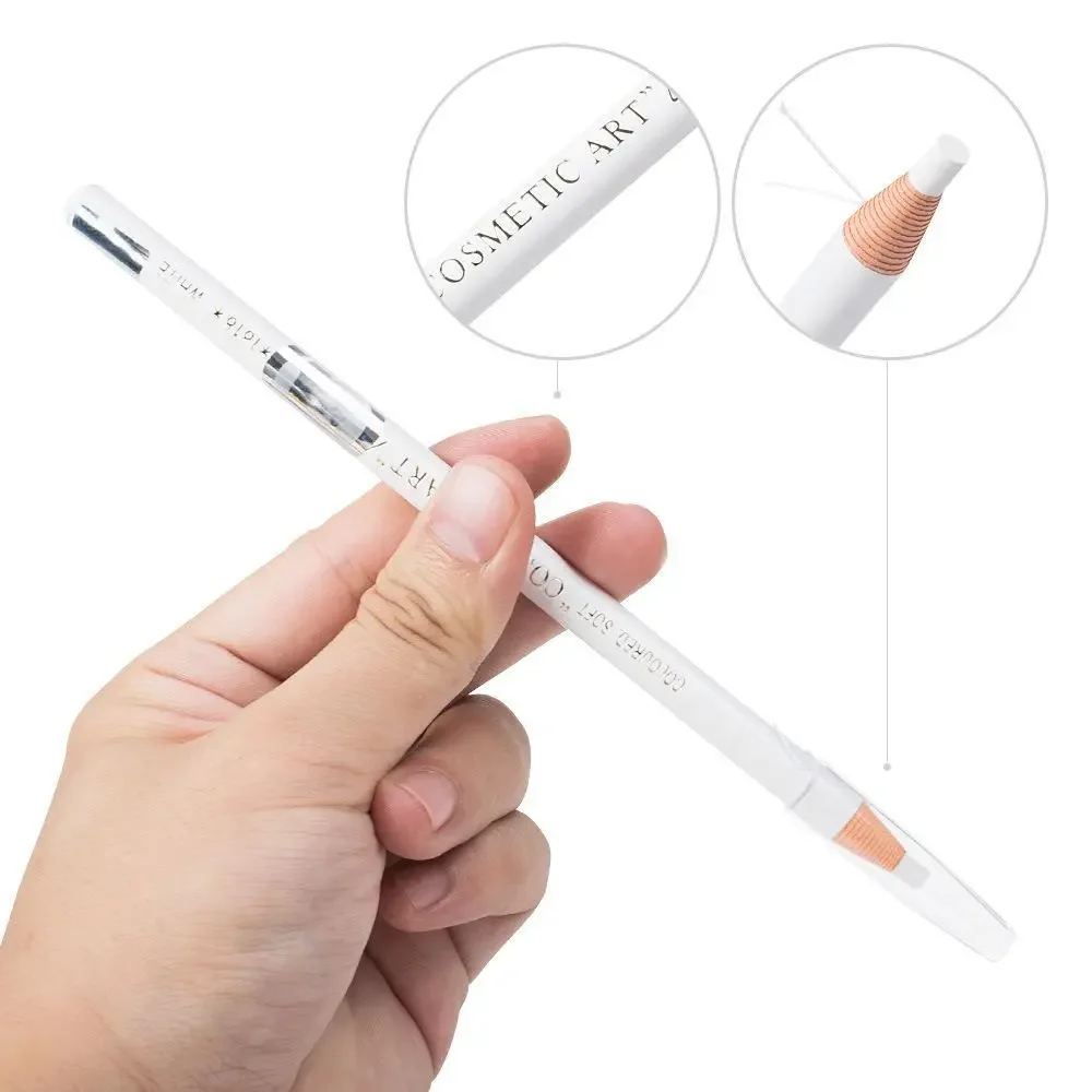 1 stücke Weiß Augenbraue Bleistift Wasserdicht Microblading Peel-off Wasser-Beständig Augenbraue Eyeliner Lidschatten Make-Up Position Werkzeuge