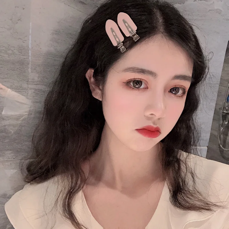 4 Liền Mạch Không Uốn Cong Kẹp Tóc Barrettes Không Đánh Dấu Chân Cong Kẹp Trang Điểm Không Nhăn Tóc Tạo Kiểu Tóc bằng Kẹp Màu Mới