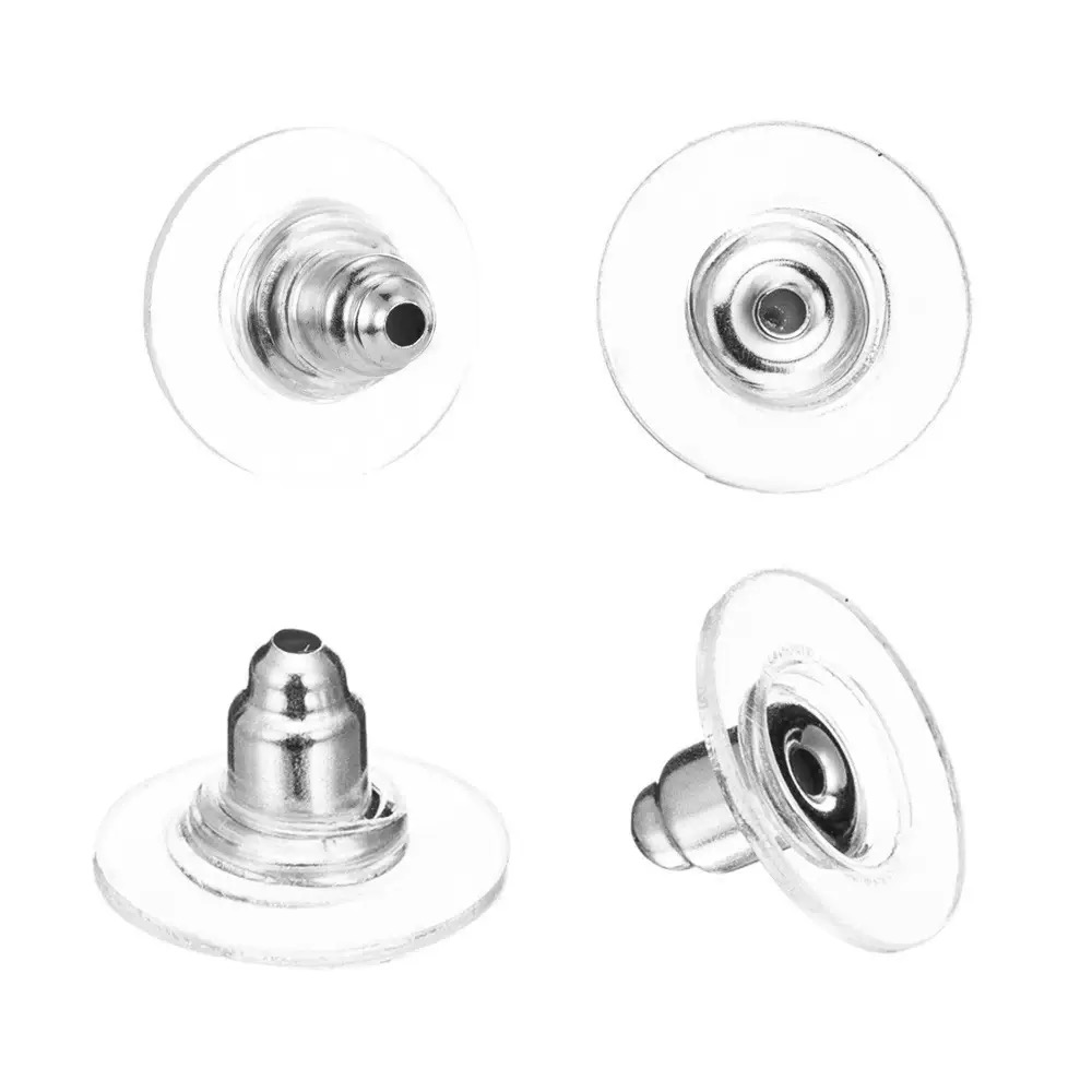 100 teile/los Gummi Ohr Stopper Earnuts Stud Ohrring Zurück Liefert Für DIY Schmuck Machen Zubehör Großhandel