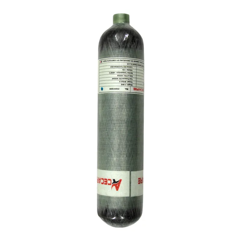 ACECARE 4500Psi 2L Hochdruck-Kohlefaserzylinder mit reguliertem Doppelmanometer-Einstellventil zum Tauchen M18*1,5