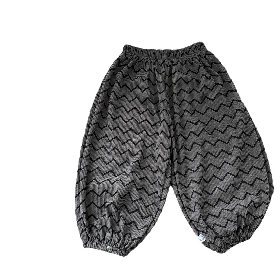 Брюки для маленьких девочек, детские брюки с принтом, вельветовые брюки, осенняя детская одежда, корейский стиль