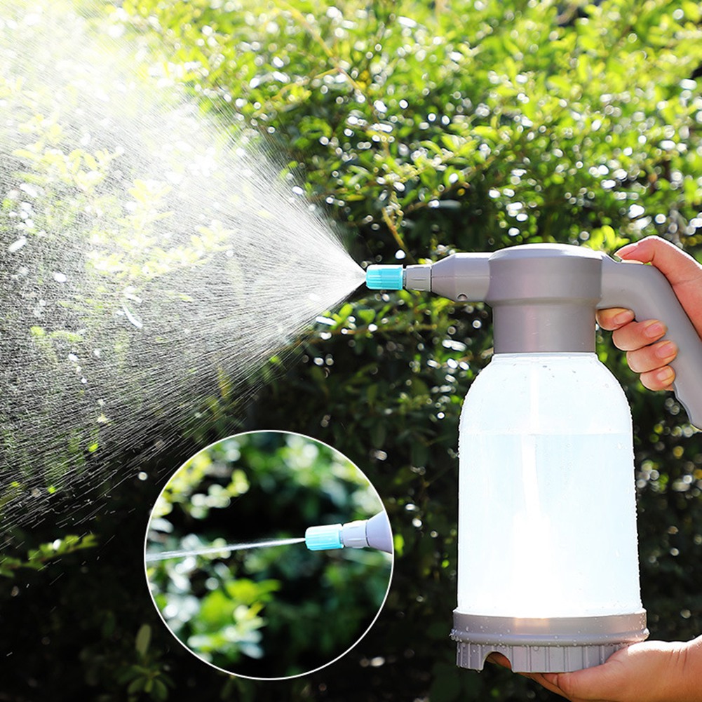 BABQ 2L Electric Automatic High-Pressure Garden Water Spray Bottle 360 Degree Battery Sprayer Watering Hose USB Charging