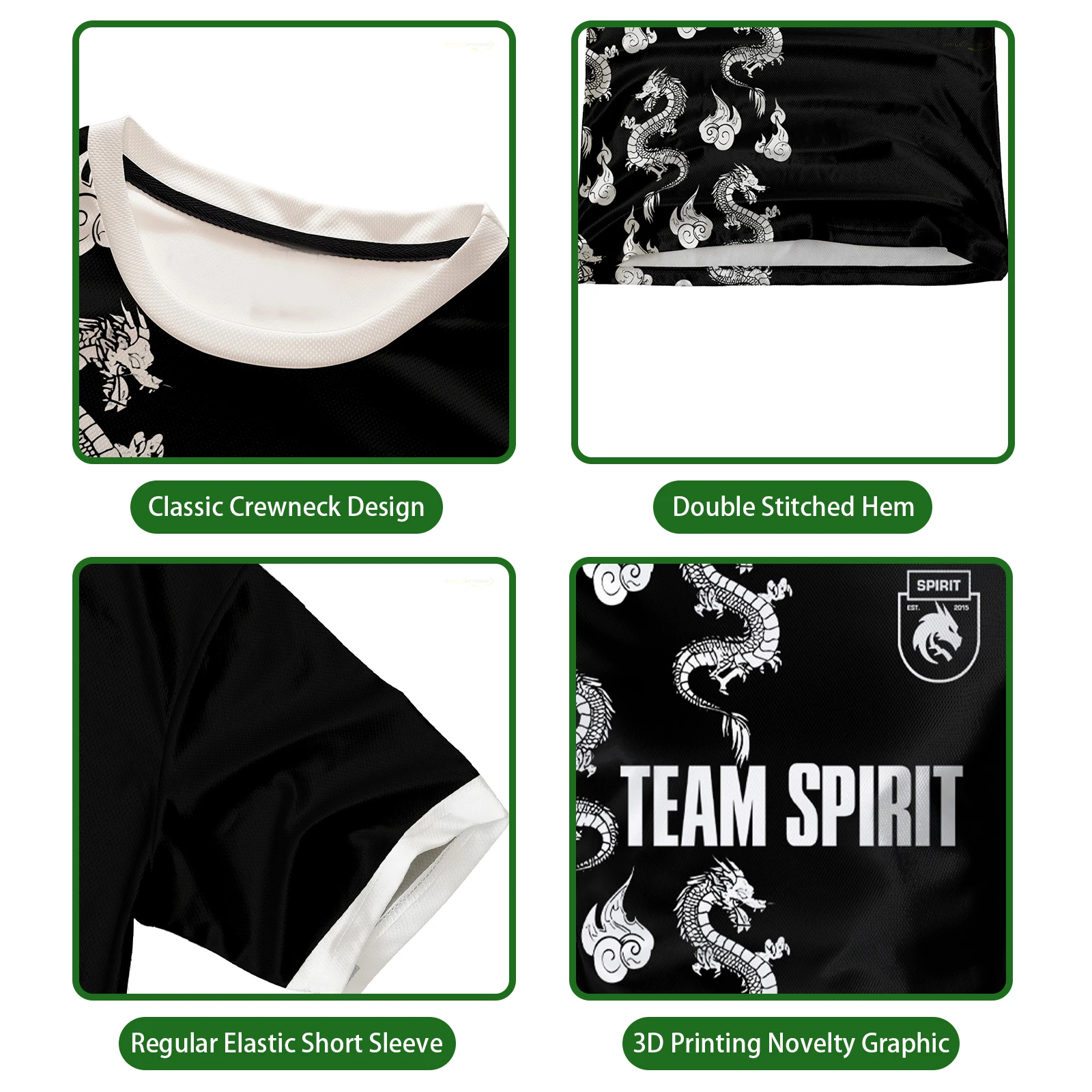 2024 新チームスピリットジャージ Tシャツ Dota CS GO E スポーツゲームユニフォーム男性 Tシャツプレーヤードンクスポーツコンテスト服ファン Tシャツ
