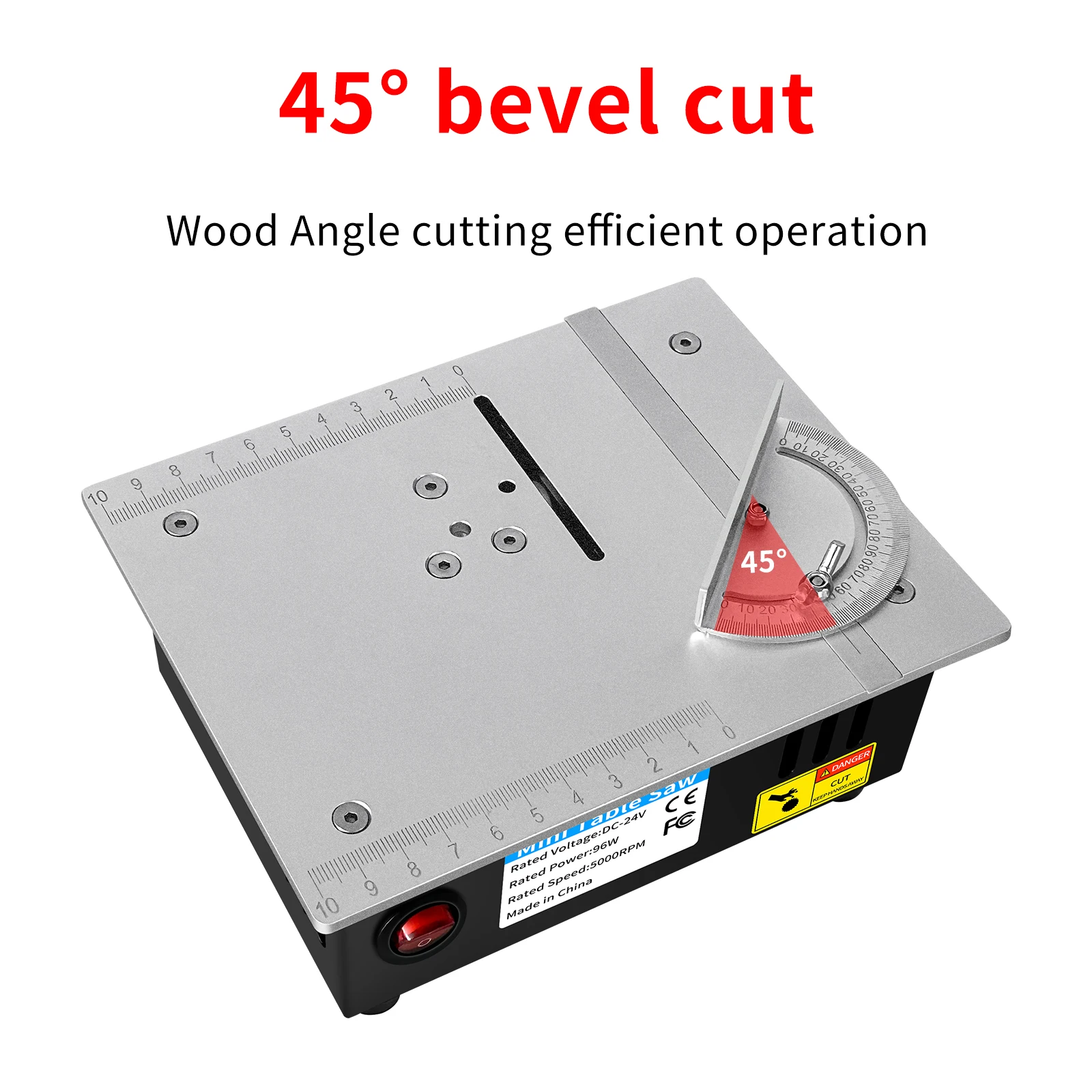 Mini serra de mesa diy, 96w, 5000rpm, máquina de corte compacta para pcb, madeira, acrílico, alumínio com velocidade ajustável, tomada ue/eua ﻿