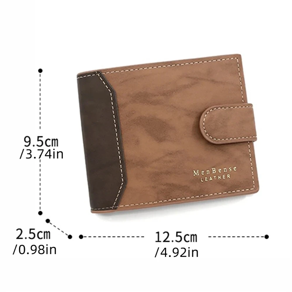 Men's wallet, frosted men's wallet, three colors to choose from