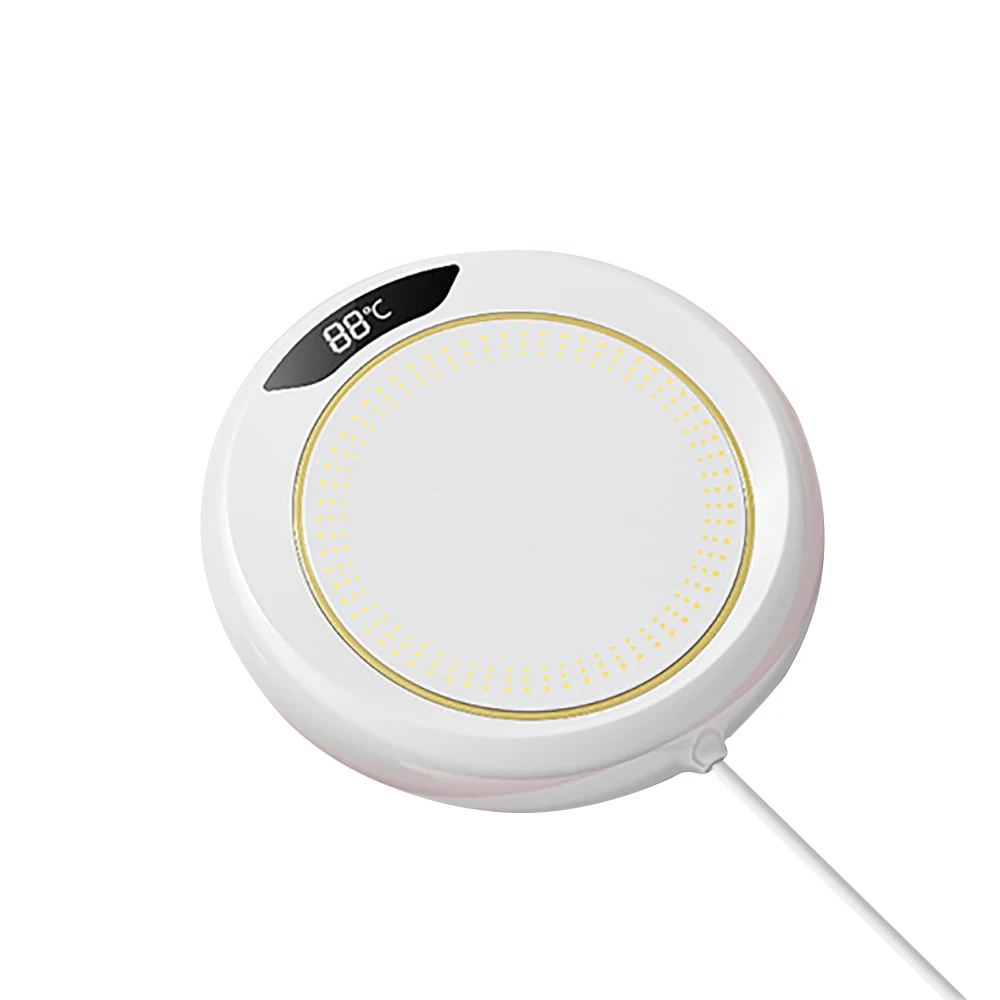 Scaldatazze da caffè intelligenti Scaldatazze elettrico a 3 velocità con temperatura Riscaldatore per tazze Sottobicchiere riscaldante elettrico intelligente per bevande