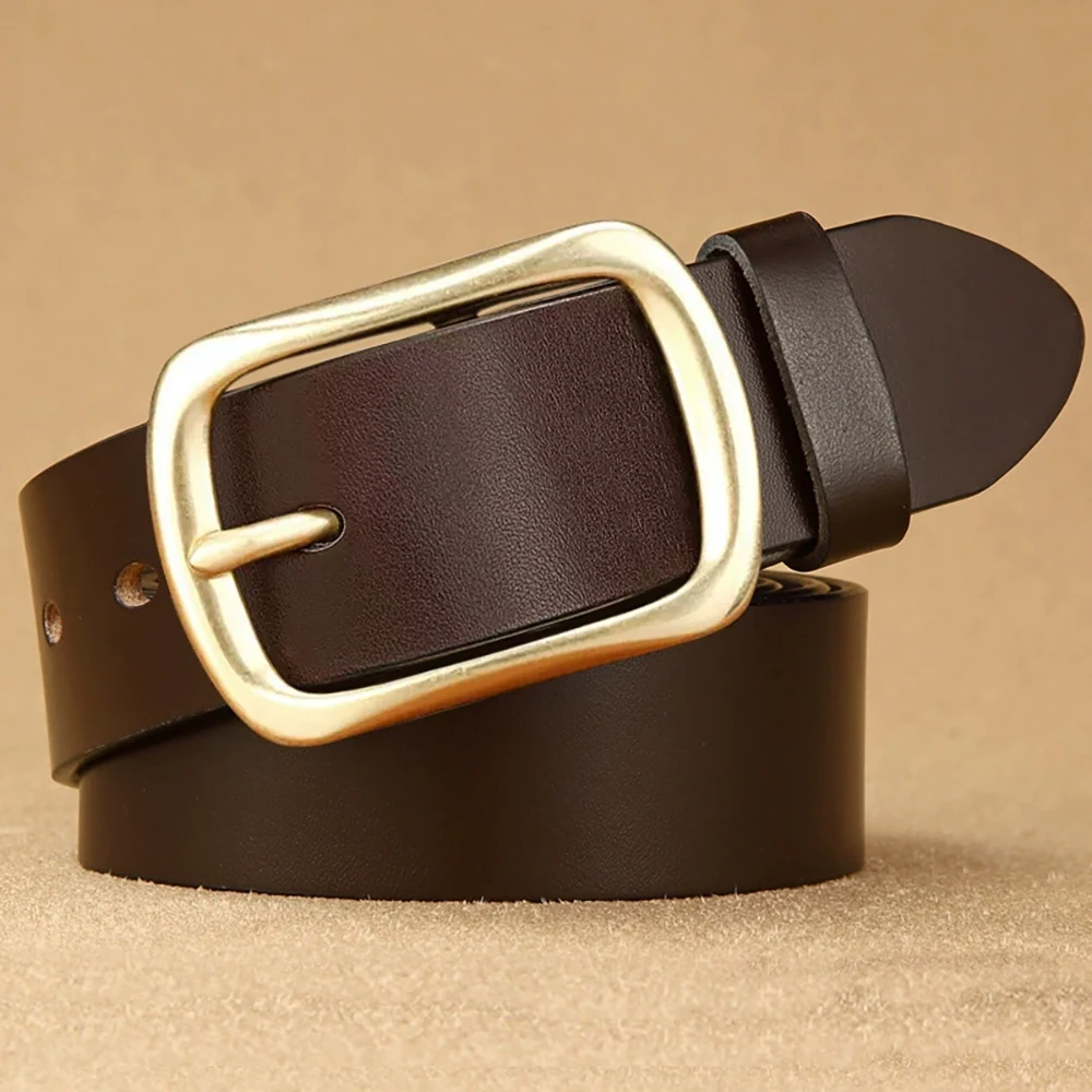 Retro PU Belt For Men Casual Business Simple Belt For Men Middle-aged And Young Men Fashionable Versatile Pin Buckle Belt