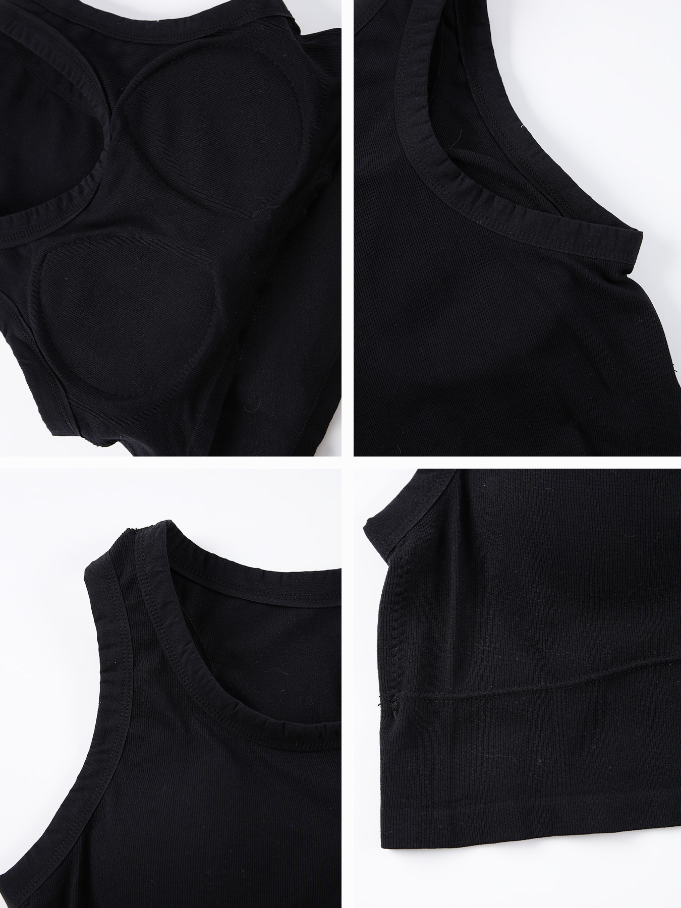 ผู้หญิงเสื้อกั๊กแขนกุดด้านหลังที่สวยงามกีฬา Bra Slim Tube Top ชุดชั้นใน Bra Pads เสื้อกล้าม Elastic เกาหลี Crop Top