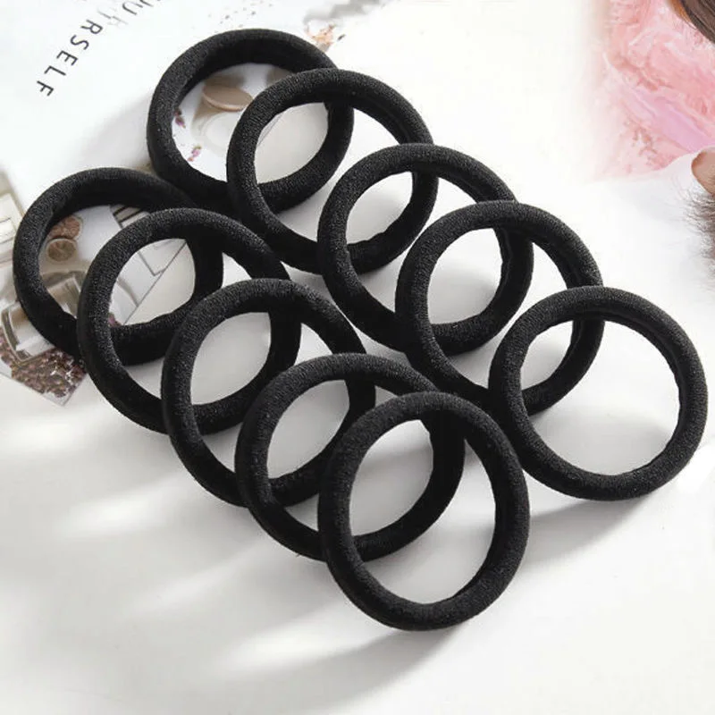 Diadema suave y no dañina y cuerda para el pelo de cola de caballo, accesorio de bucle de nailon Simple y a la moda, alta elasticidad, para las cuatro estaciones